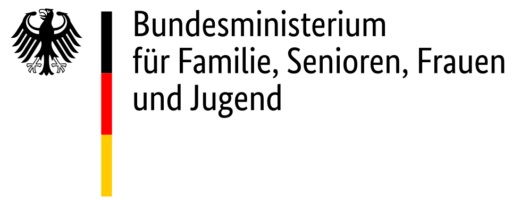 Logo Bundesministerium für Familie, Senioren, Frauen und Jugend (BMFSFJ)